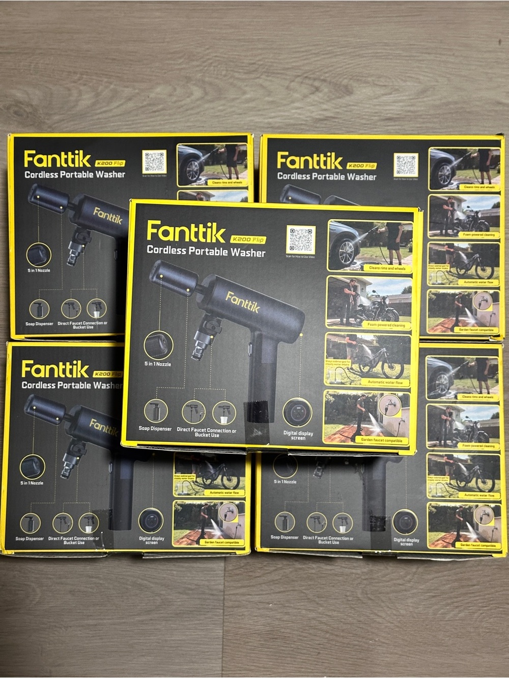 Fanttik K200 Flip Cordless Portable Washer - Black